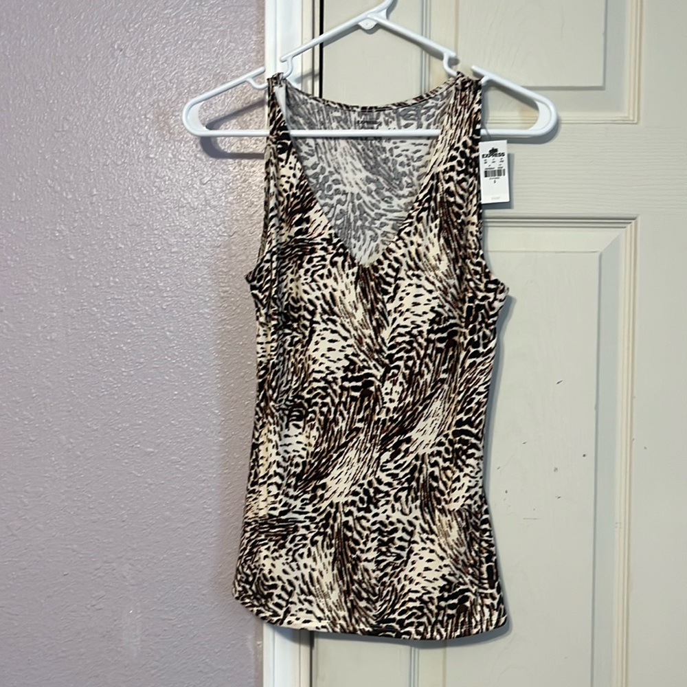 Animal print express tank